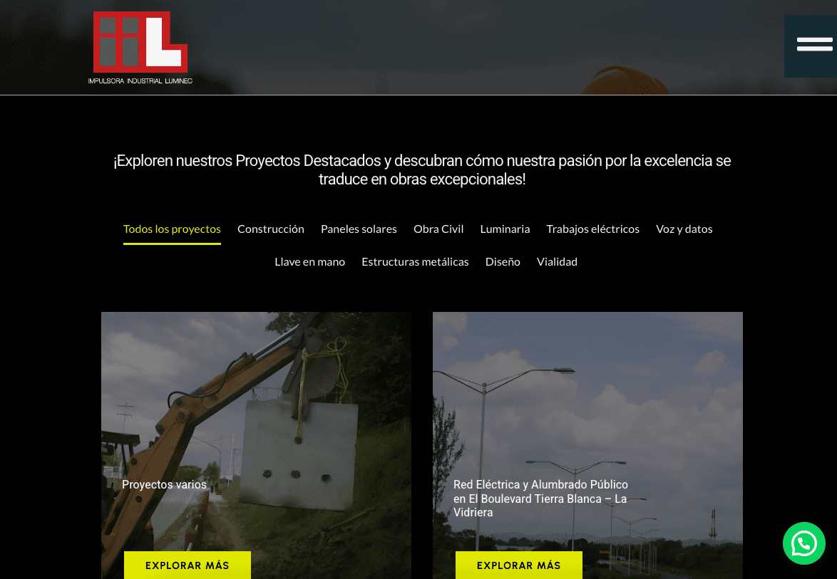 Resultados de generación de leads para constructora Luminec